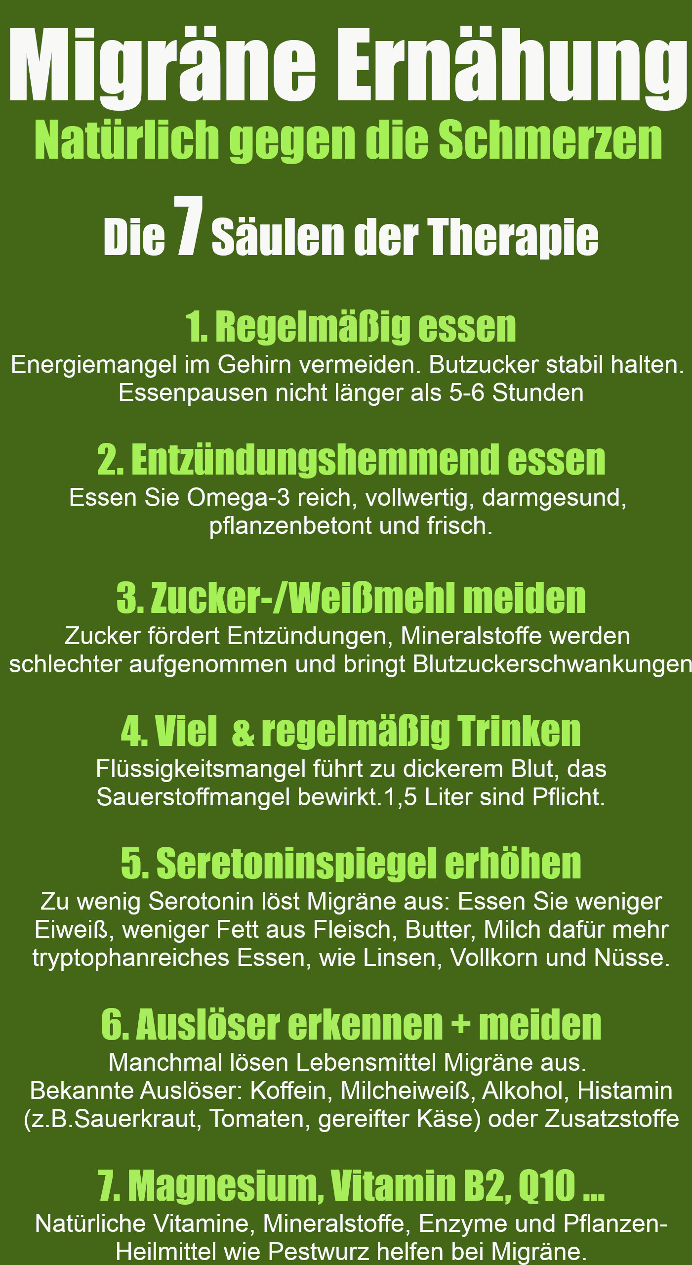 Ernährung bei Migräne