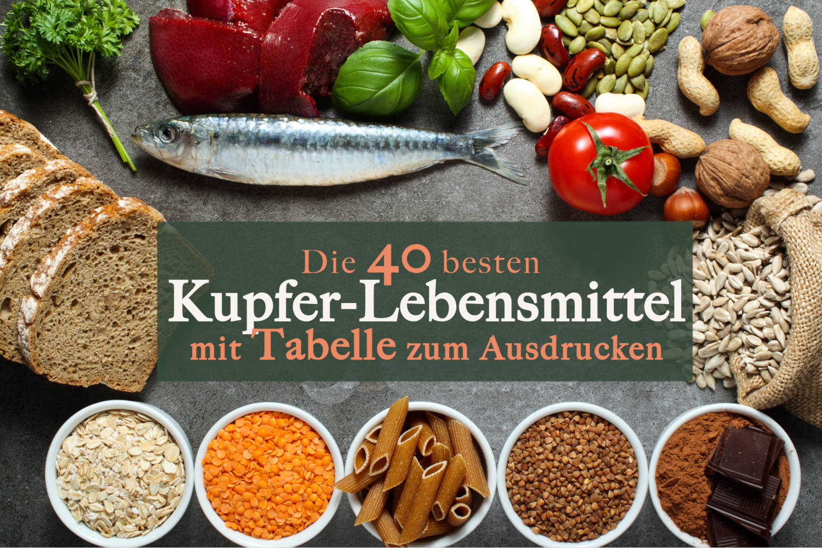 Kupfer in Lebensmitteln