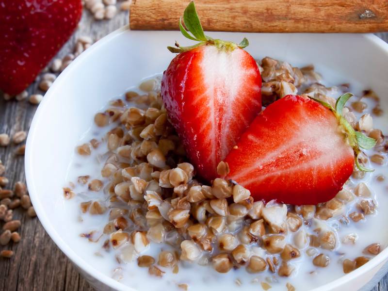Buchweizenbrei zum Frühstück