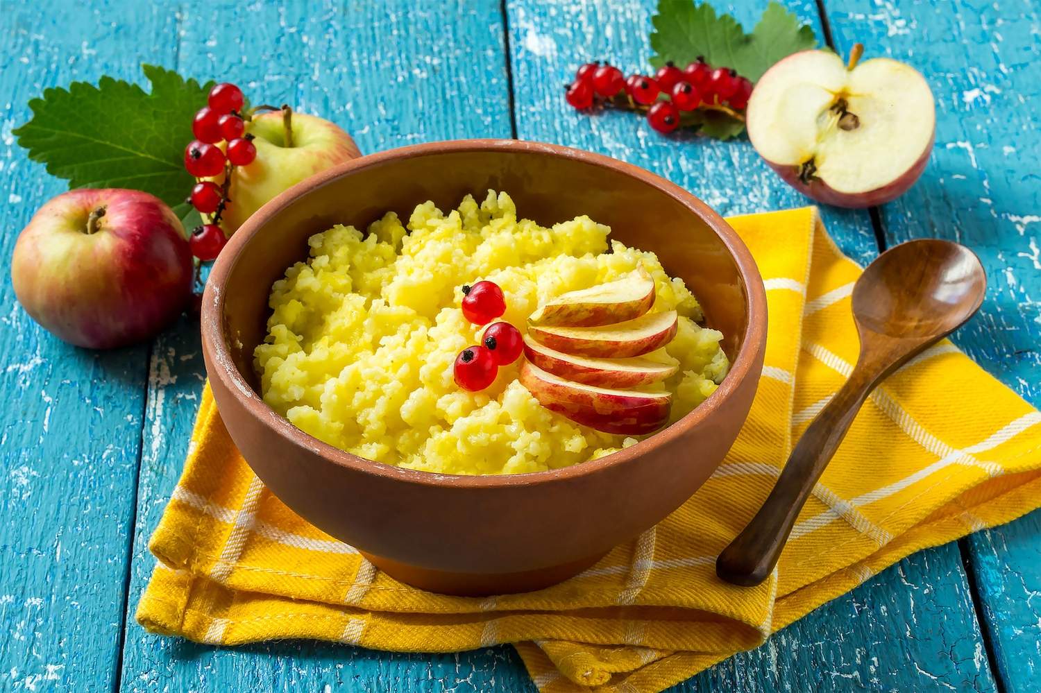 Schonkost-Hirsebrei mit Apfel  Bild