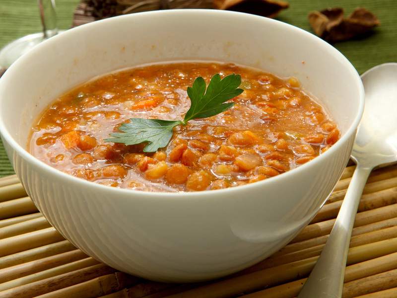 Aromatische Linsensuppe