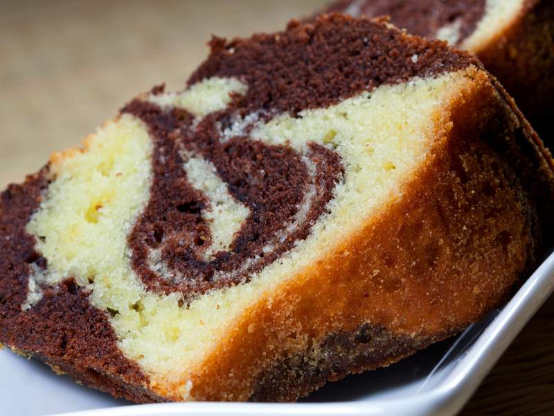 Marmorkuchen ohne Ei