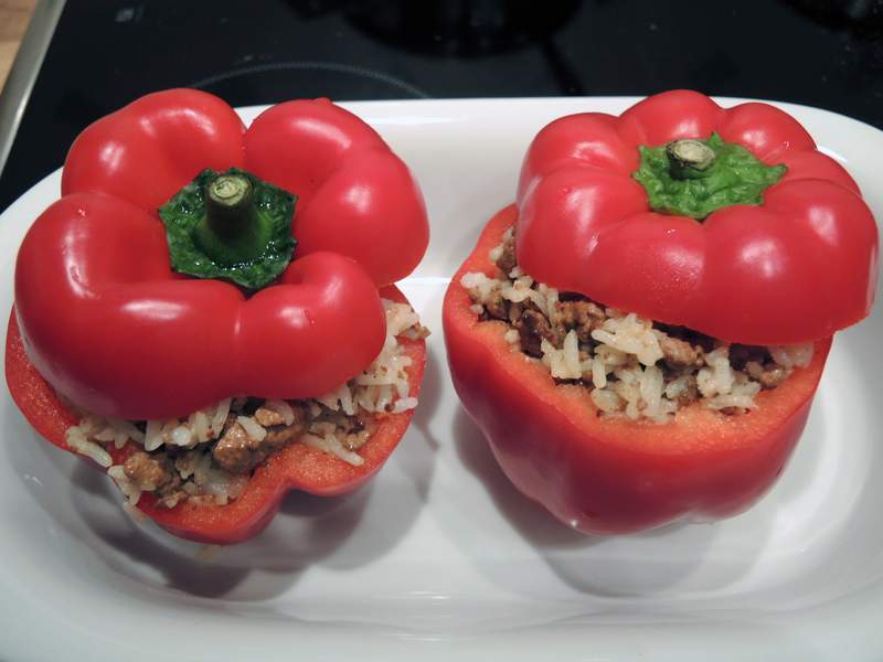 Gefüllte Paprika (vegan)
