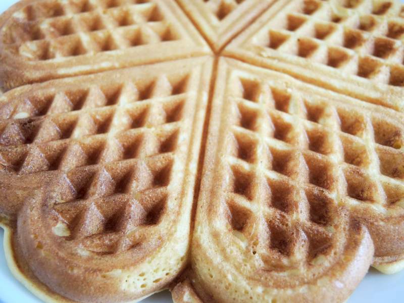 Waffeln ohne Butter und Milch