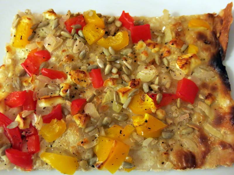 Schneller Flammkuchen ohne Hefe, histaminarm
