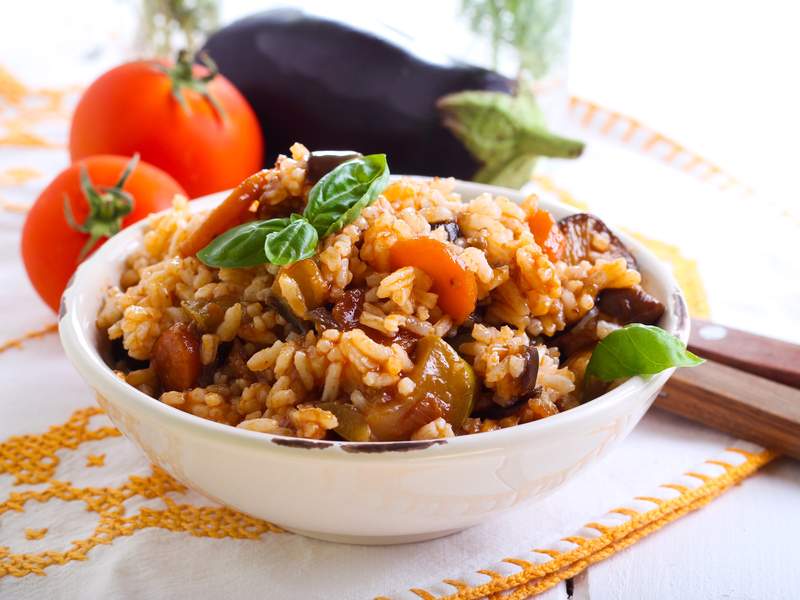 Vegane Gemüse-Paella 