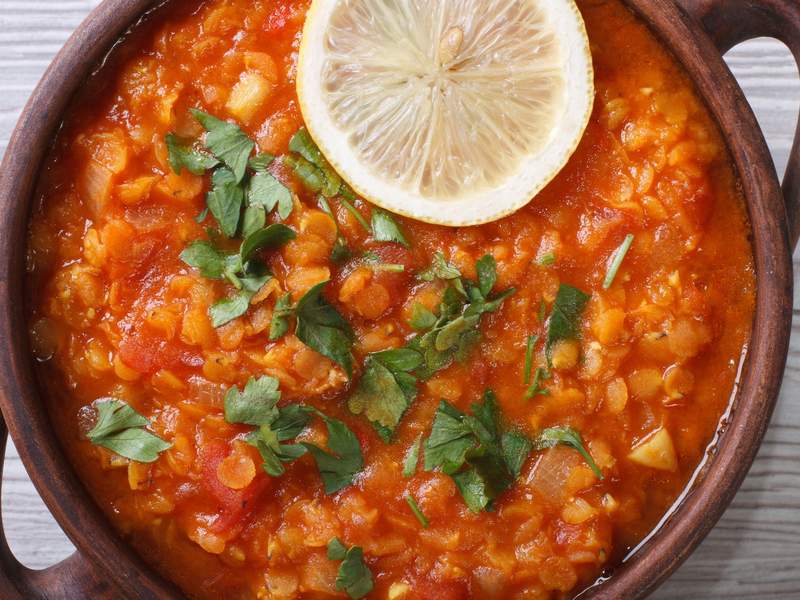 Linsen Dal mit Tomaten