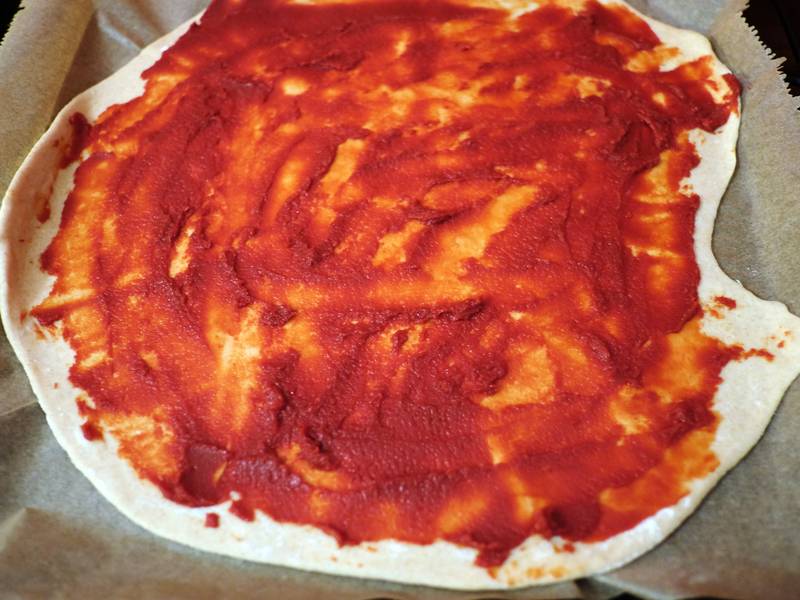 Quark-Öl-Teig-Pizza mit Dinkelvollkorn