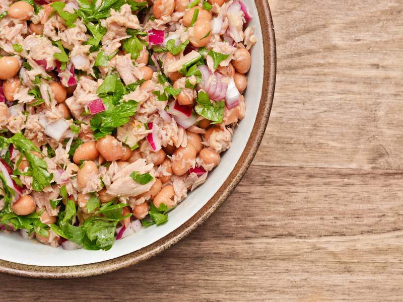 Kichererbsen Thunfisch Salat