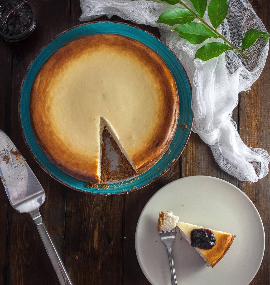 Käsekuchen ohne Zucker Bild