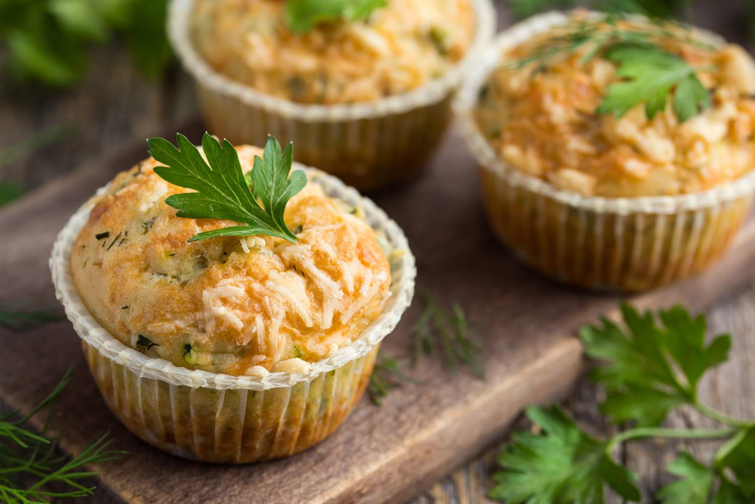 Herzhafte Hüttenkäse-Muffins Bild
