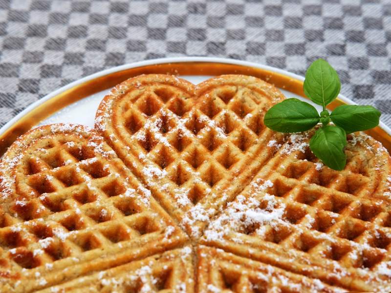 Haferflocken-Waffel