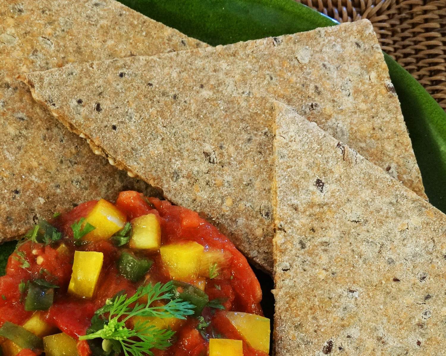 Glutenfreie Kräcker Bild