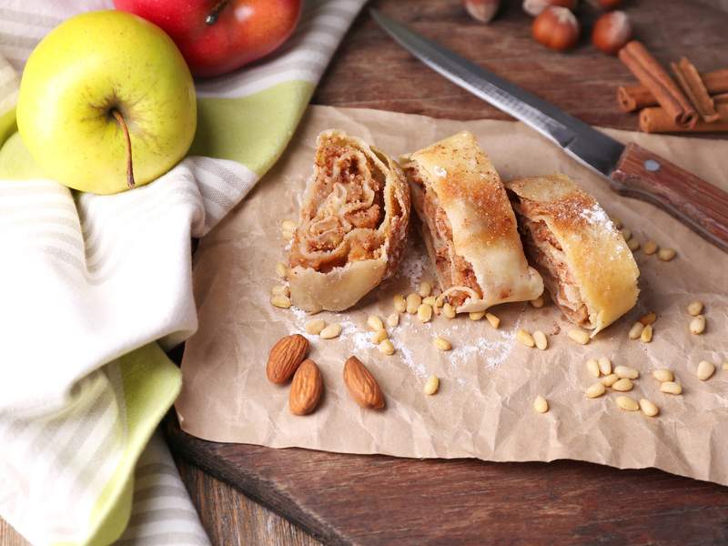 Veganer Apfelstrudel