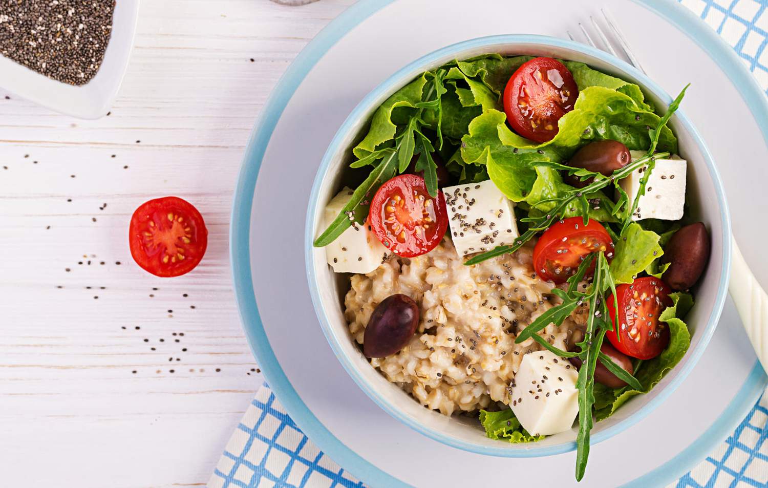 Schnelle Champignon Mandel Bowl Bild