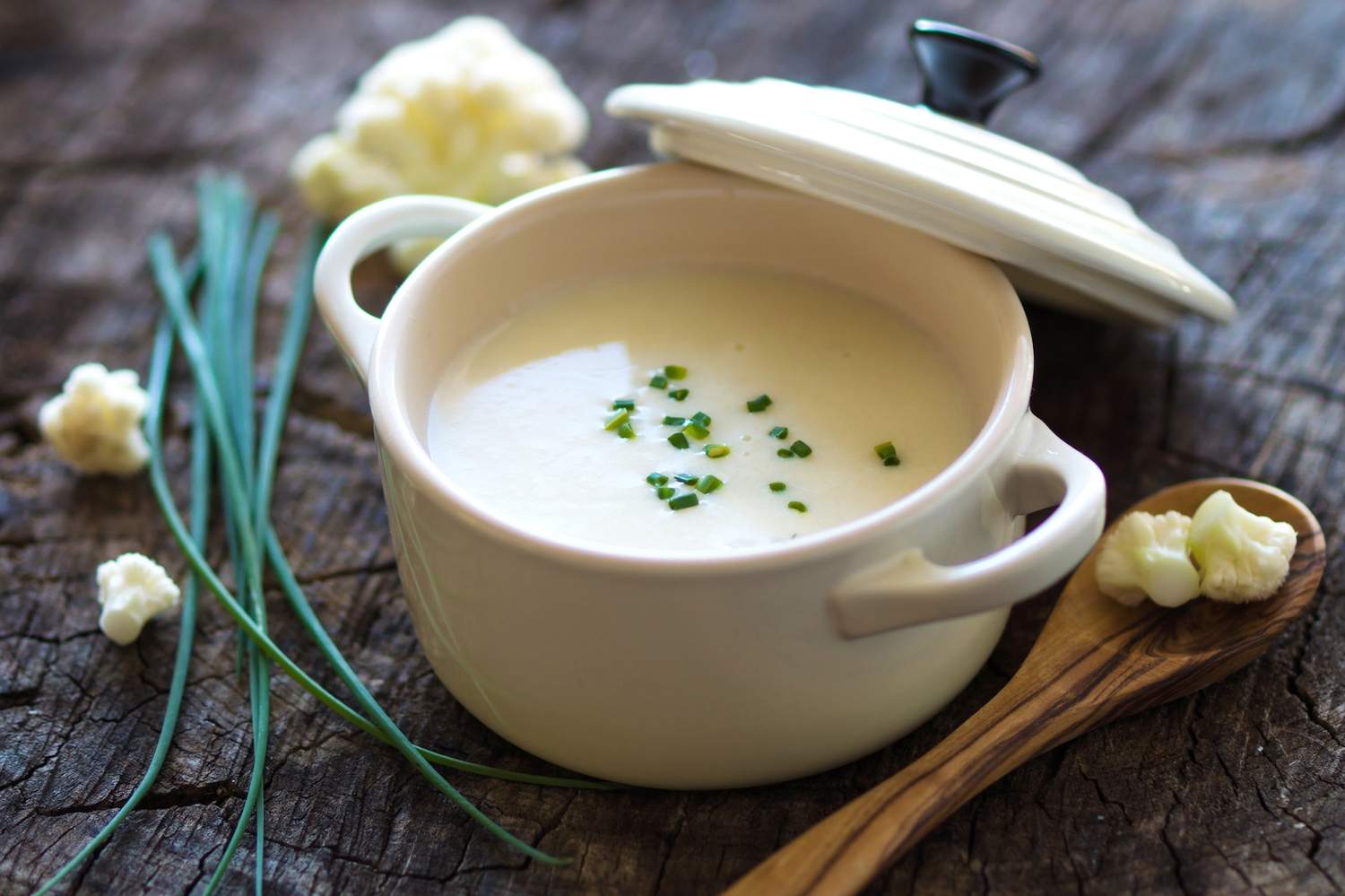 Vegane Blumenkohlsuppe Bild