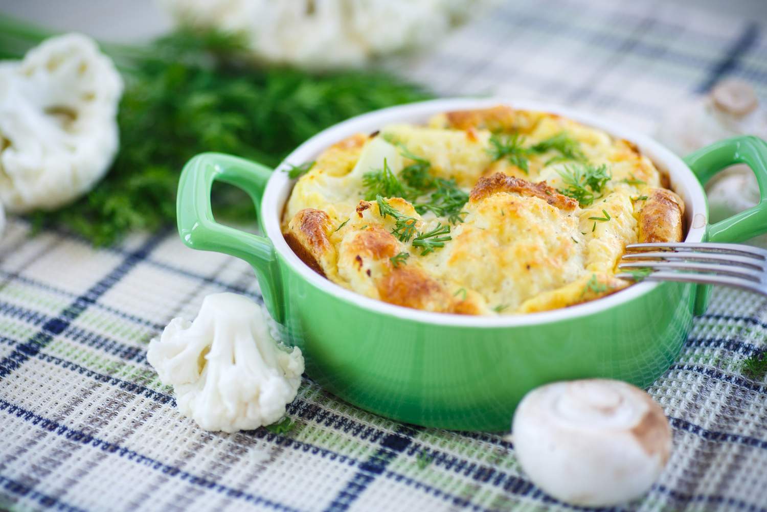 Blumenkohl Champignon Gratin Bild