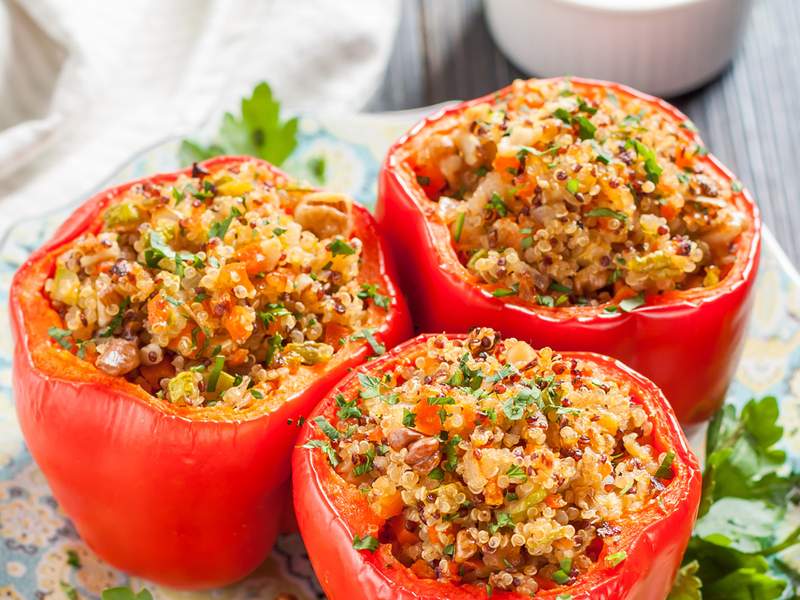 Gefüllte Paprika mit Quinoa