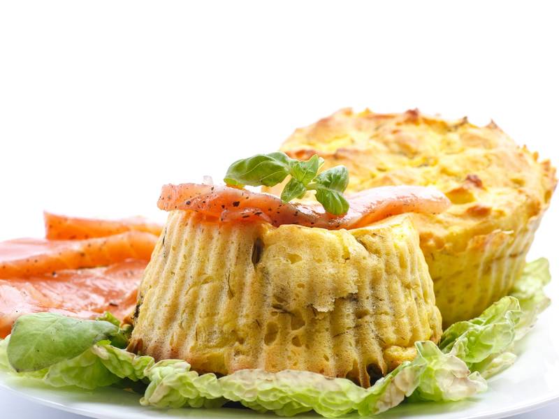 Kartoffelmuffins mit Lachs
