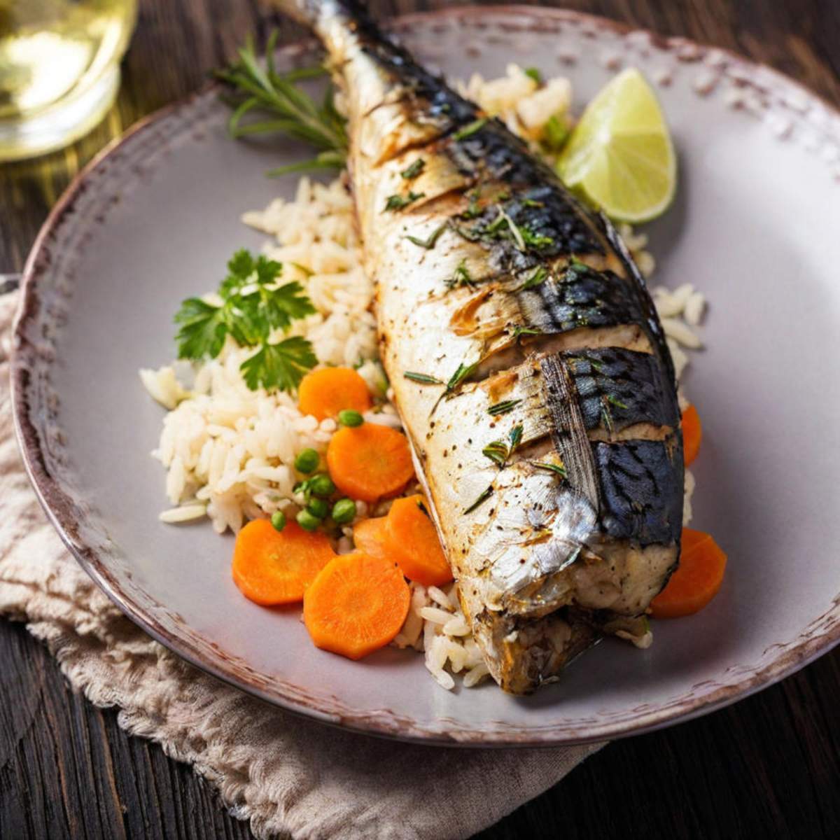 Gegrillte Makrelen mit Rosmarin-Limetten-Öl Bild