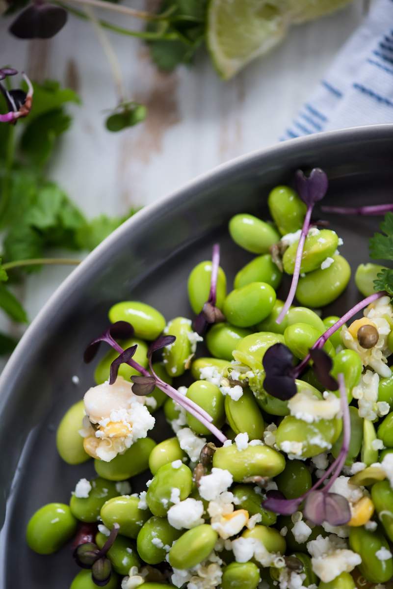 Edamame Salat Bild