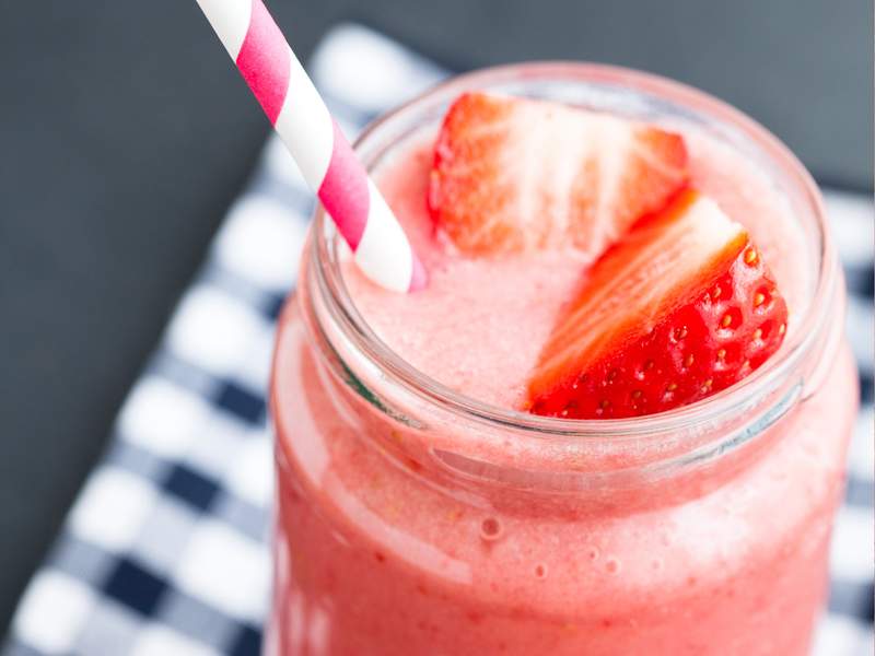 Erdbeer Smoothie mit Minze
