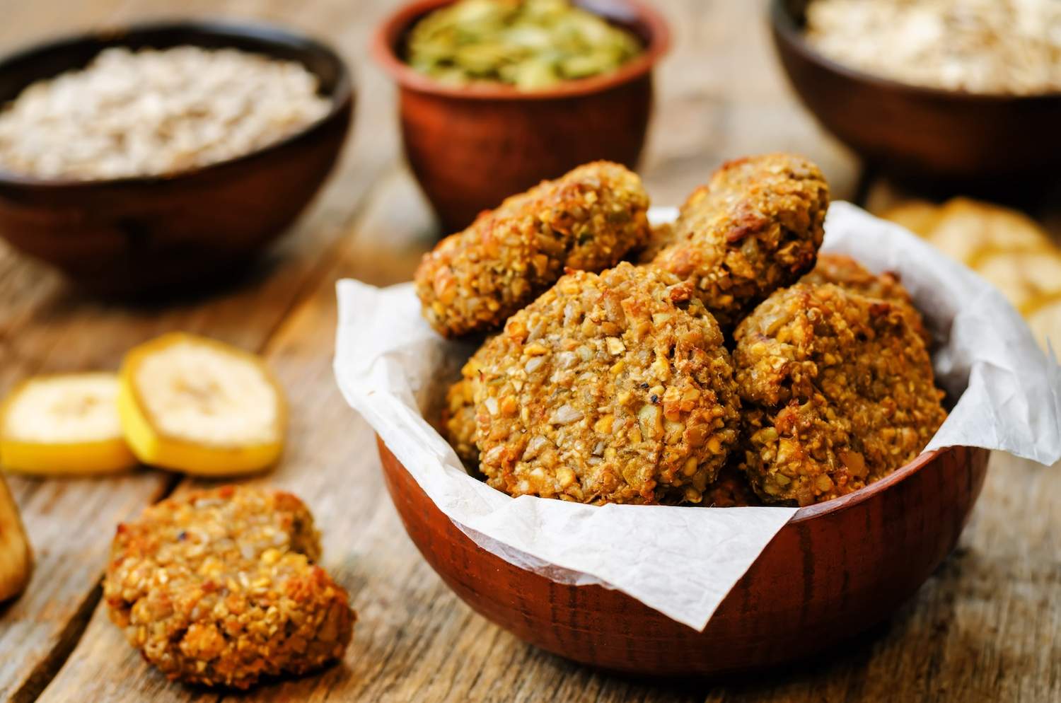 Hafer-Zucchini-Bananen-Cookies mit Mandeln Bild