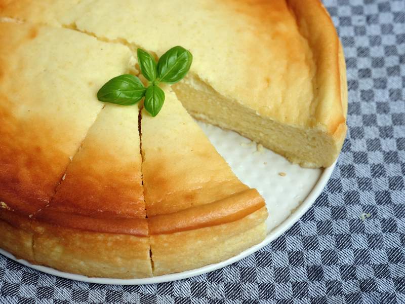 Käsekuchen ohne Boden