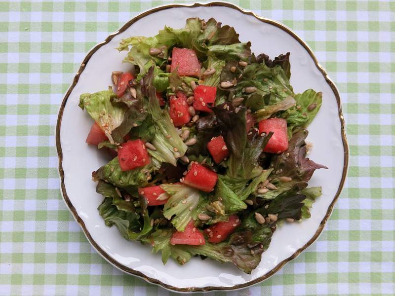 Salat mit Wassermelone