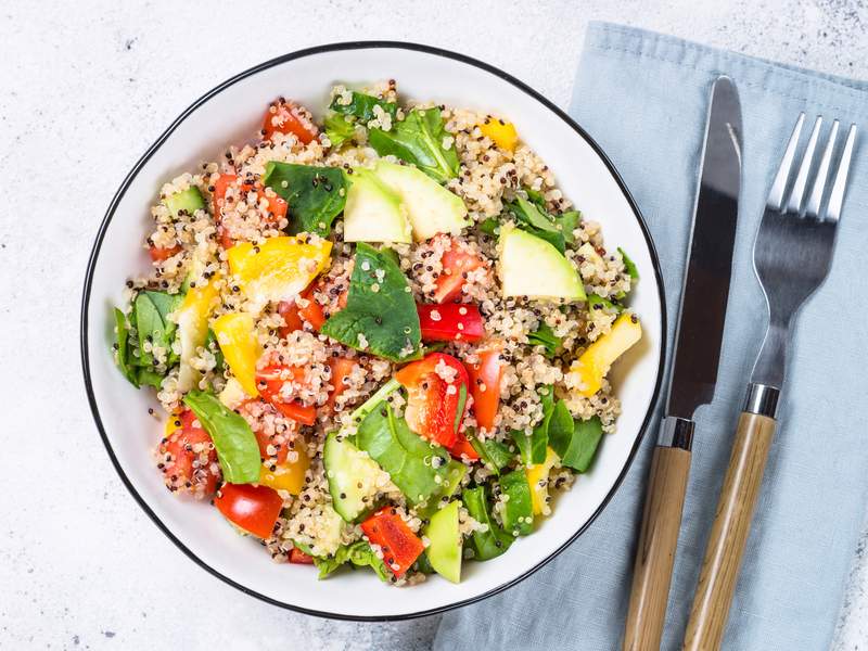 Histaminarme Quinoa-Bowl mit Kokosmilch