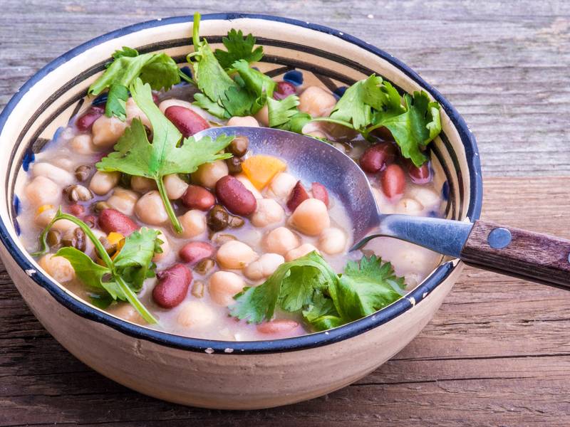 Bohnensuppe mit Kokos