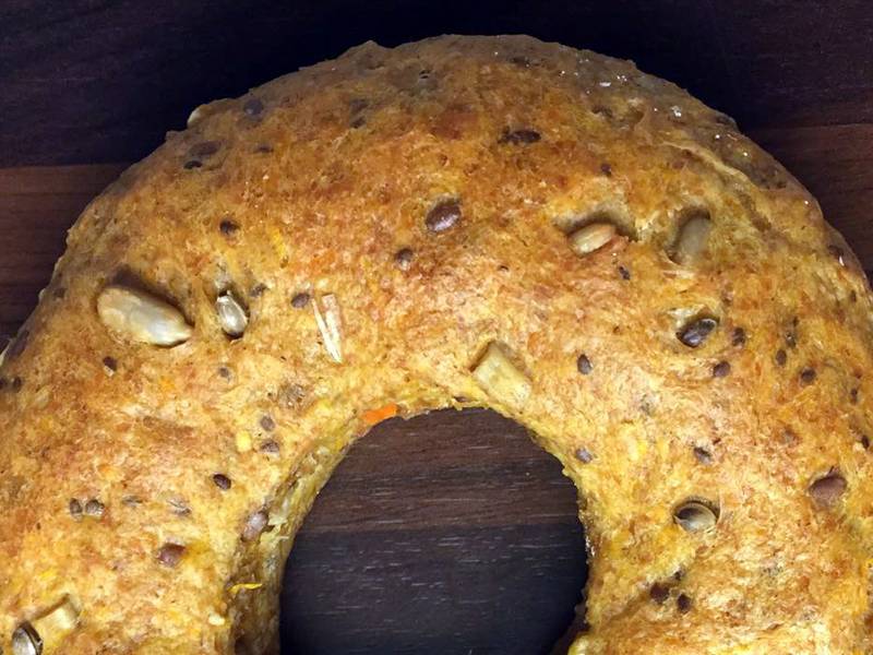 Vegane Süßkartoffel-Bagel