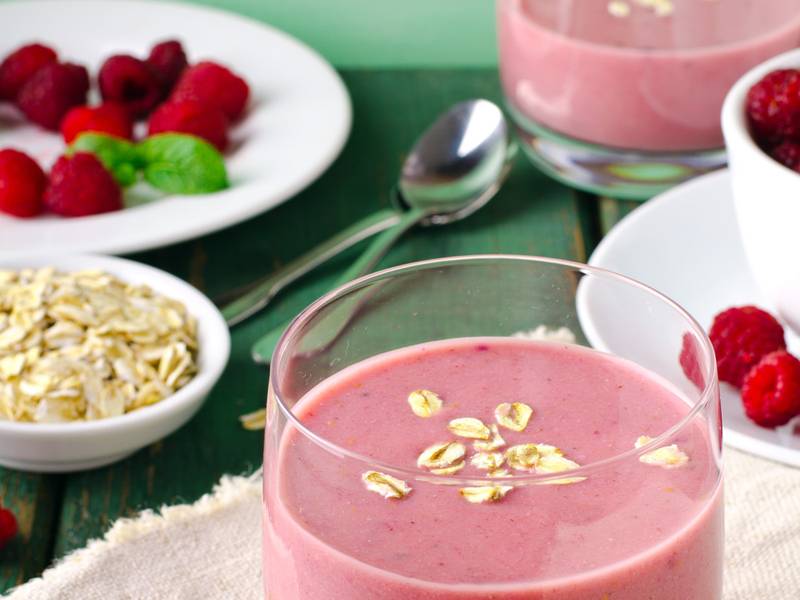 Hafer-Himbeershake