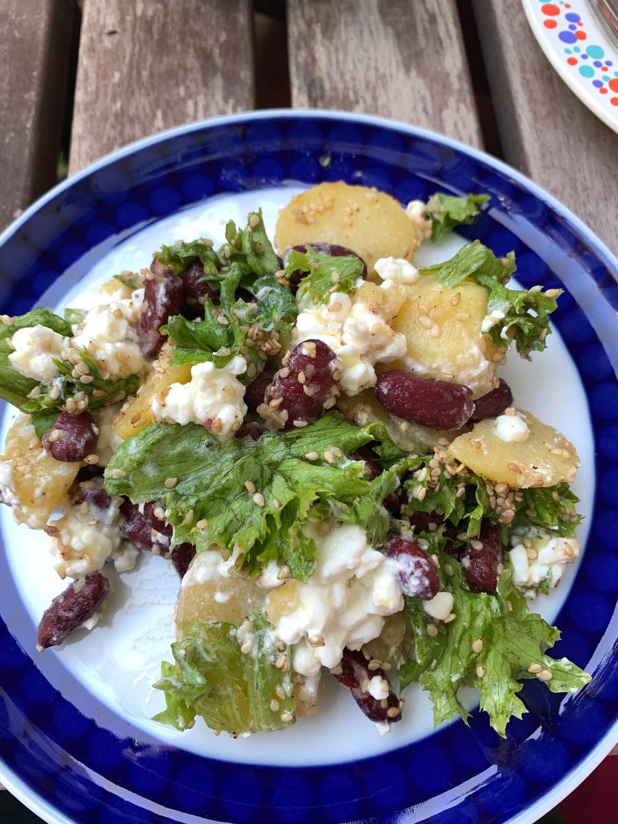 Kartoffel-Kidney-Hüttenkäse Salat Bild