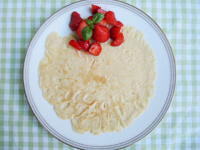 Pfannkuchen ohne Milch