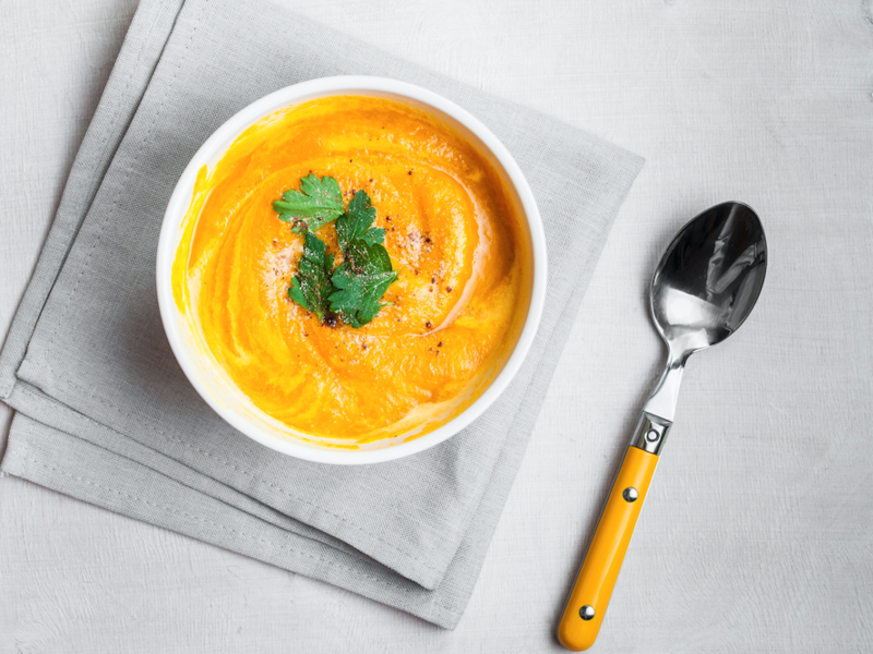Low FODMAP Kürbissuppe mit Kokosmilch