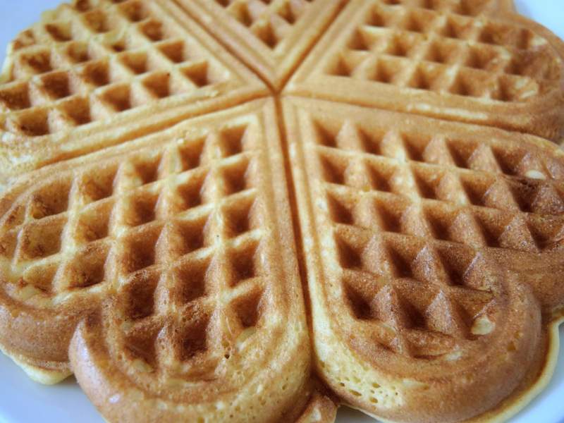 Waffelrezept ohne Ei (Waffelteig)