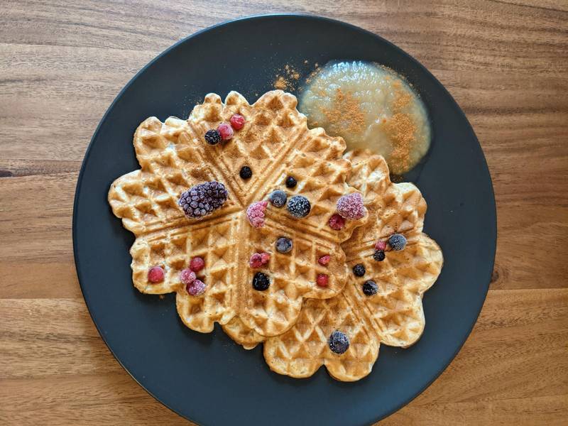Klassische vegane Waffeln