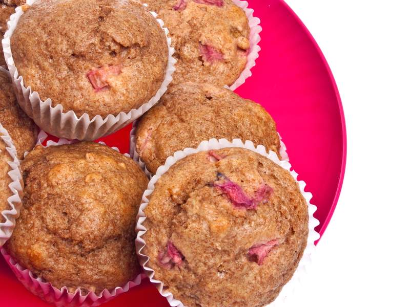 Rhabarber-Vanille-Muffins 