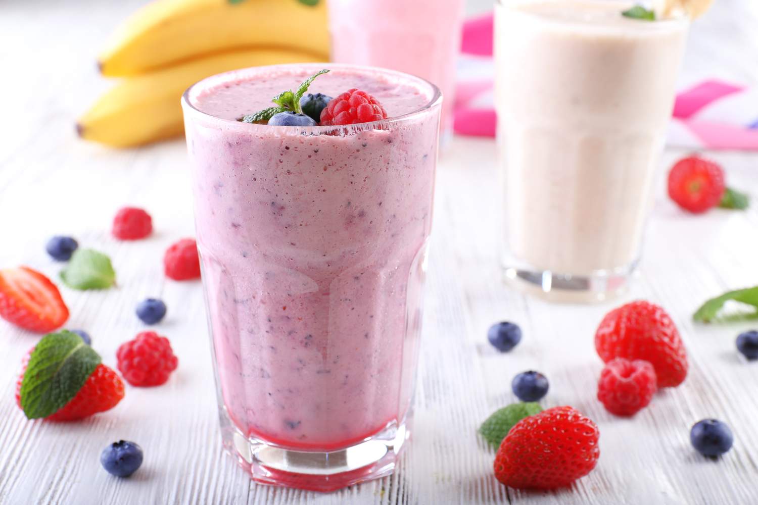 Beeren-Bananen-Cocktail Bild