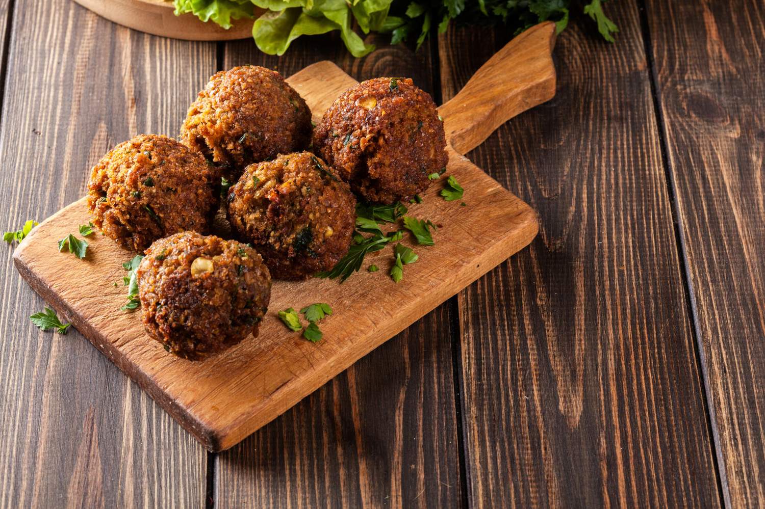 Falafel aus Kichererbsenmehl Bild