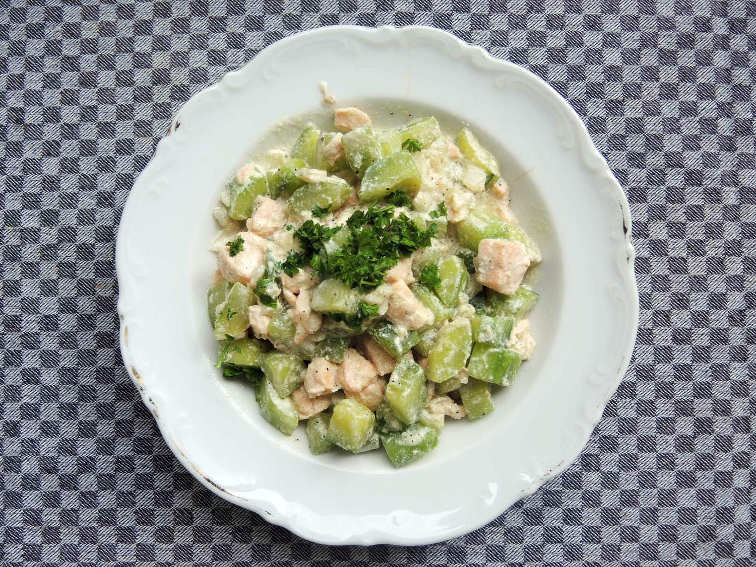 Lachs-Gurken-Pfanne Bild