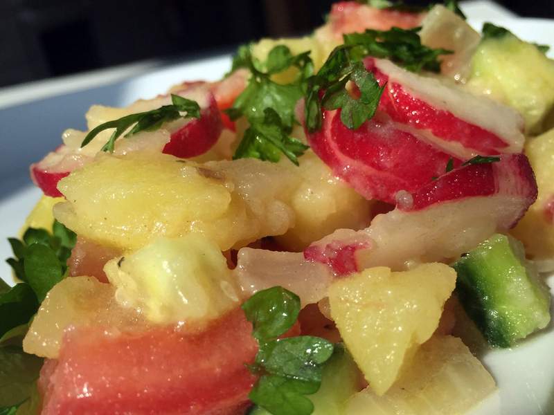 Sommerlicher Kartoffelsalat ohne Mayonnaise