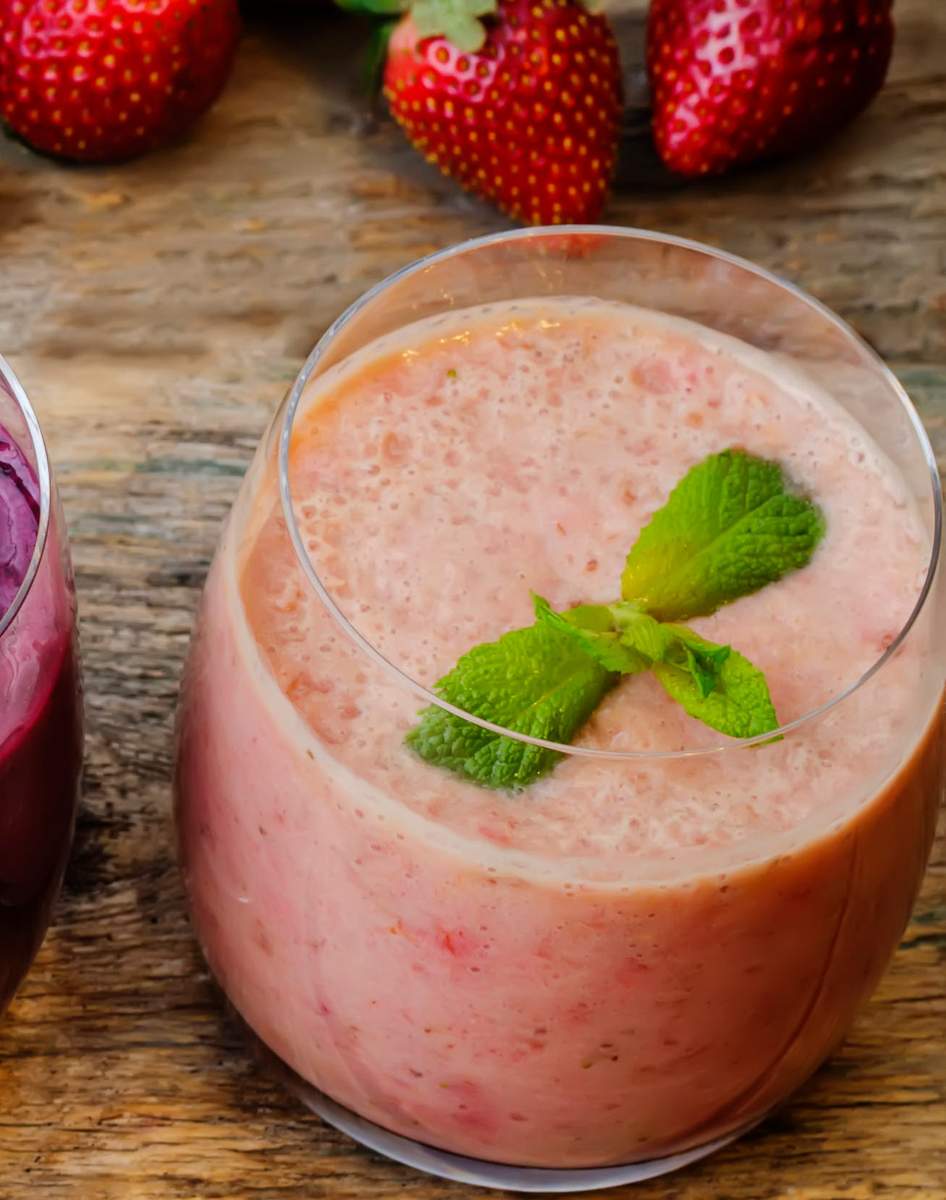 Gerstengras-Erdbeer-Smoothie Bild