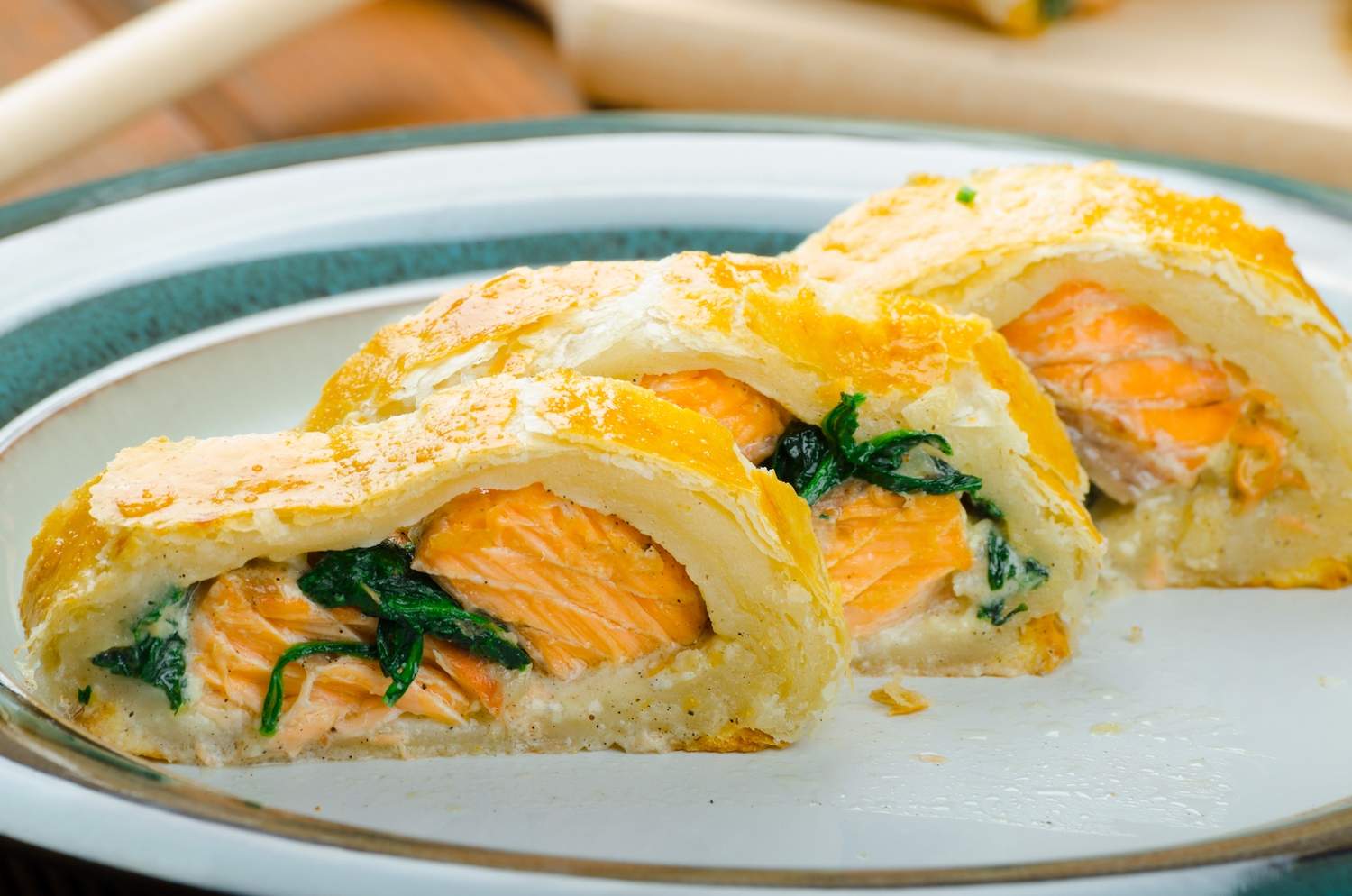 Lachs im Blätterteig  Bild