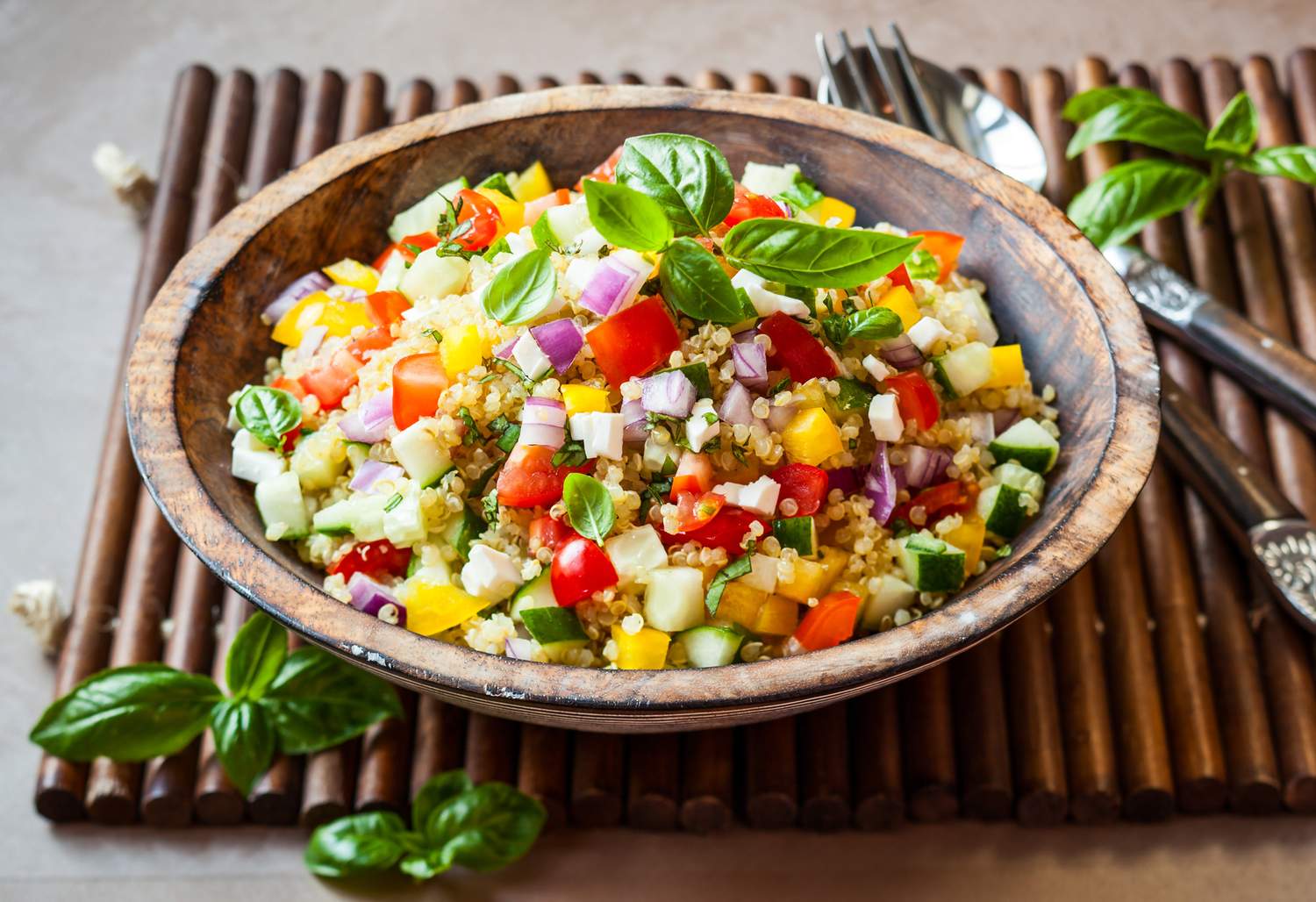 Quinoa Salat, Thai Style Bild